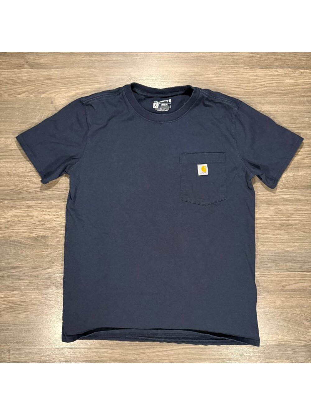 Carhartt Women's Loose Fit Heavyweight Pocket T-Shirt - Navy